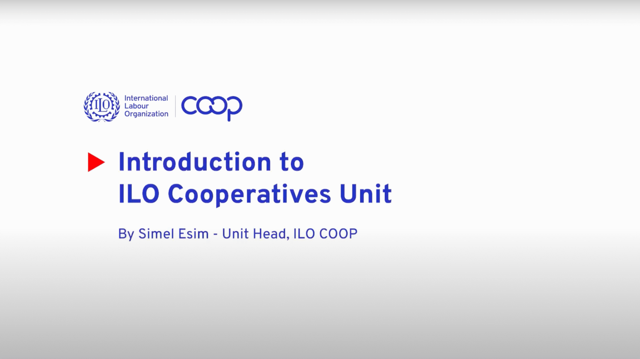 Introduction to ILO COOP